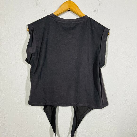 NEW! Cider Graphic Crop Tie Tee Forget The Mistake Remember Lesson - S - Picture 4 of 4